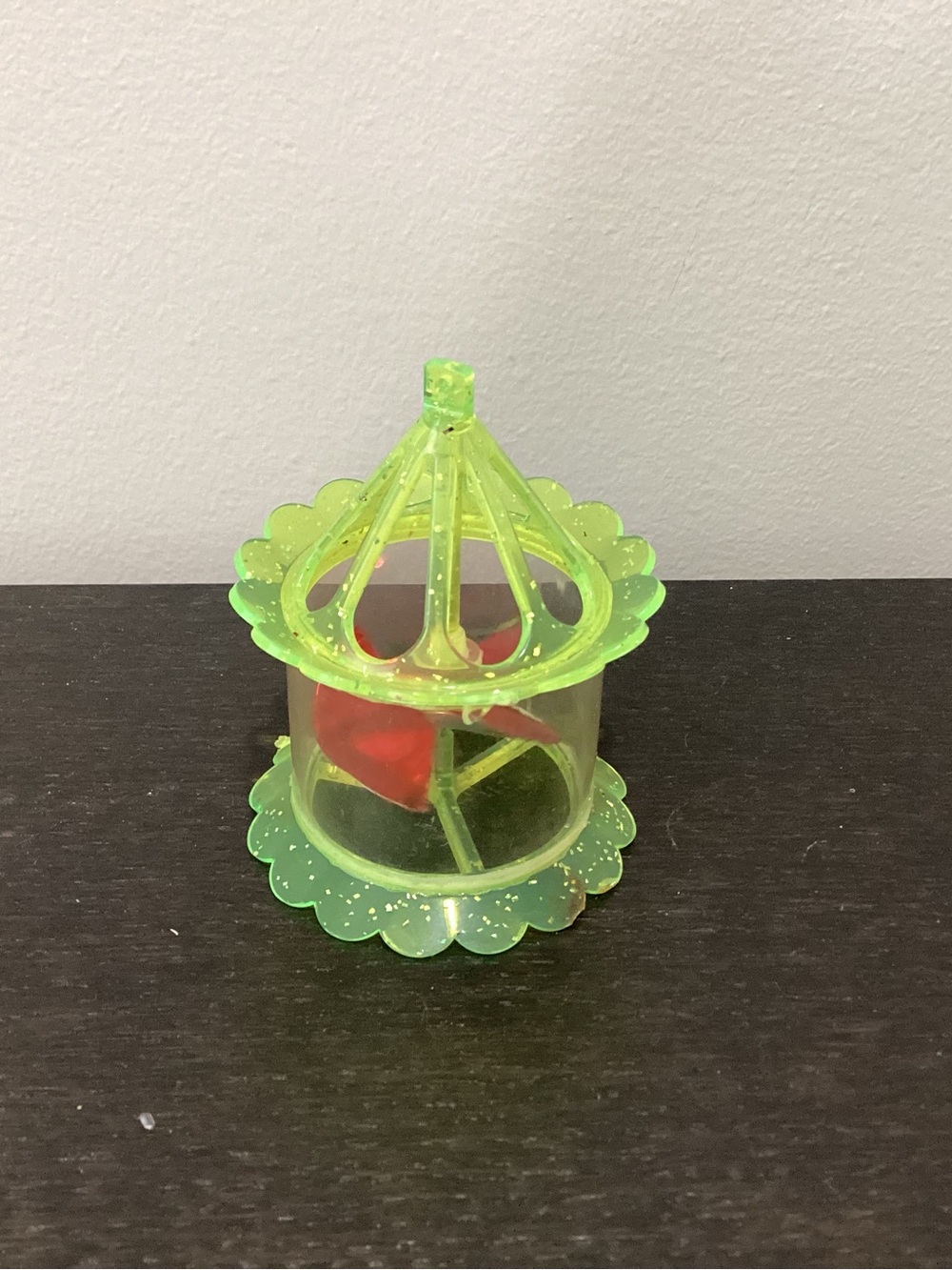 Vtg. Mid-Century “Twinkler” or “Birdcage Spinner” Christmas tree ornament